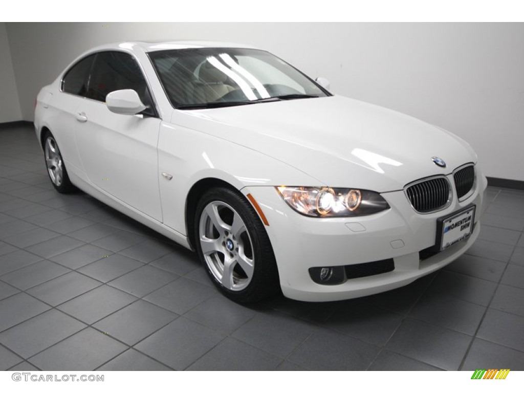 2010 3 Series 328i Coupe - Alpine White / Beige photo #1