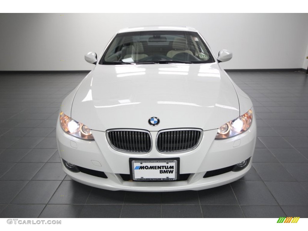 2010 3 Series 328i Coupe - Alpine White / Beige photo #6