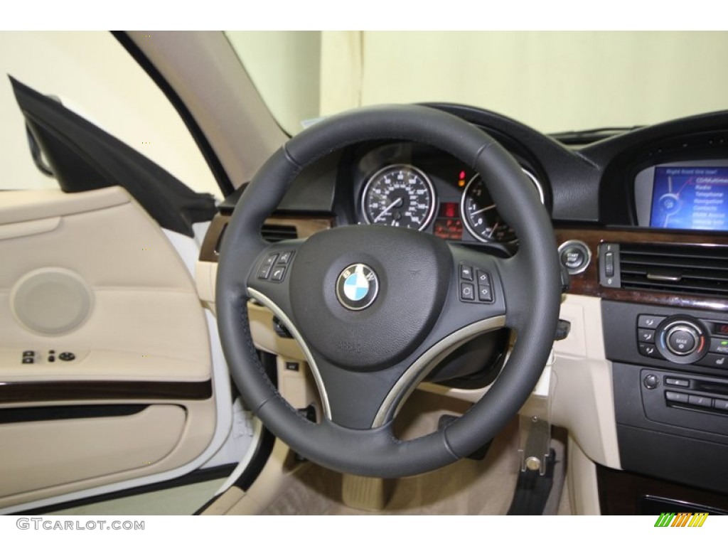 2010 3 Series 328i Coupe - Alpine White / Beige photo #28