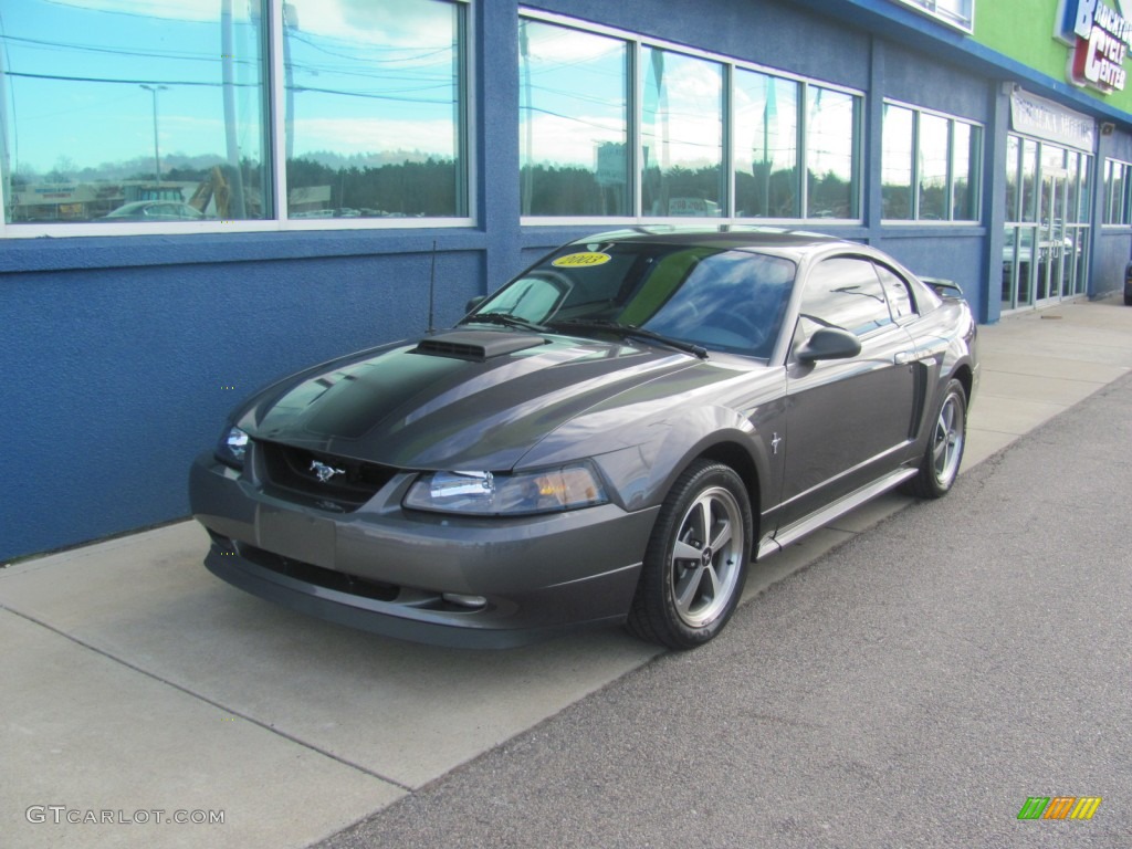 2003 Mustang Mach 1 Coupe - Dark Shadow Grey Metallic / Dark Charcoal photo #1