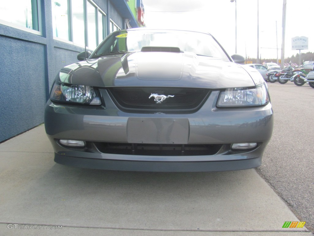 2003 Mustang Mach 1 Coupe - Dark Shadow Grey Metallic / Dark Charcoal photo #2