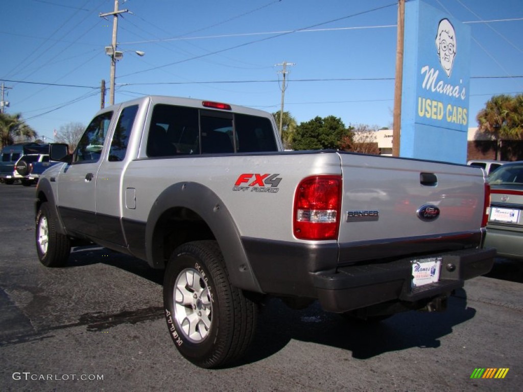 2007 Ranger FX4 SuperCab 4x4 - Silver Metallic / Medium Dark Flint photo #6