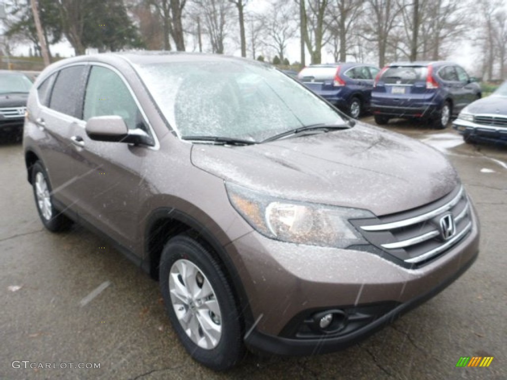 2013 CR-V EX AWD - Urban Titanium Metallic / Black photo #6
