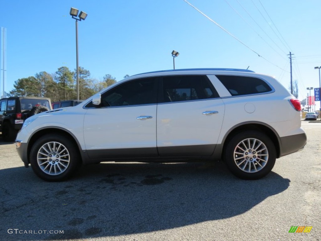 2008 Enclave CXL AWD - White Opal / Titanium/Dark Titanium photo #4