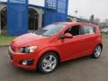 2013 Inferno Orange Metallic Chevrolet Sonic LTZ Hatch  photo #1