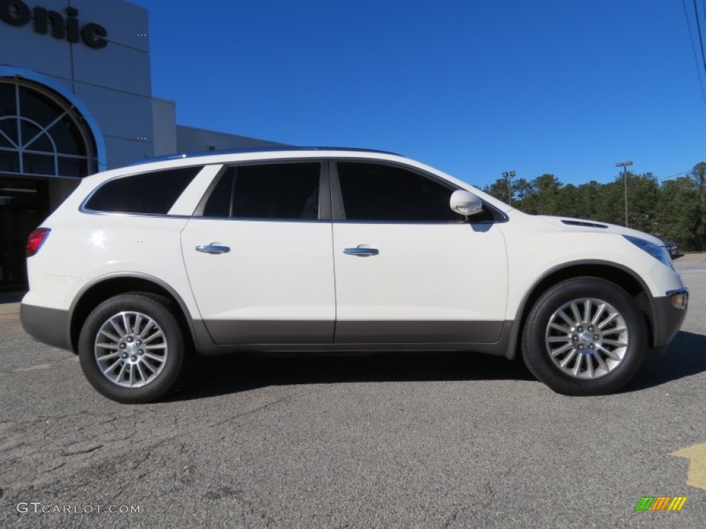 2008 Enclave CXL AWD - White Opal / Titanium/Dark Titanium photo #8