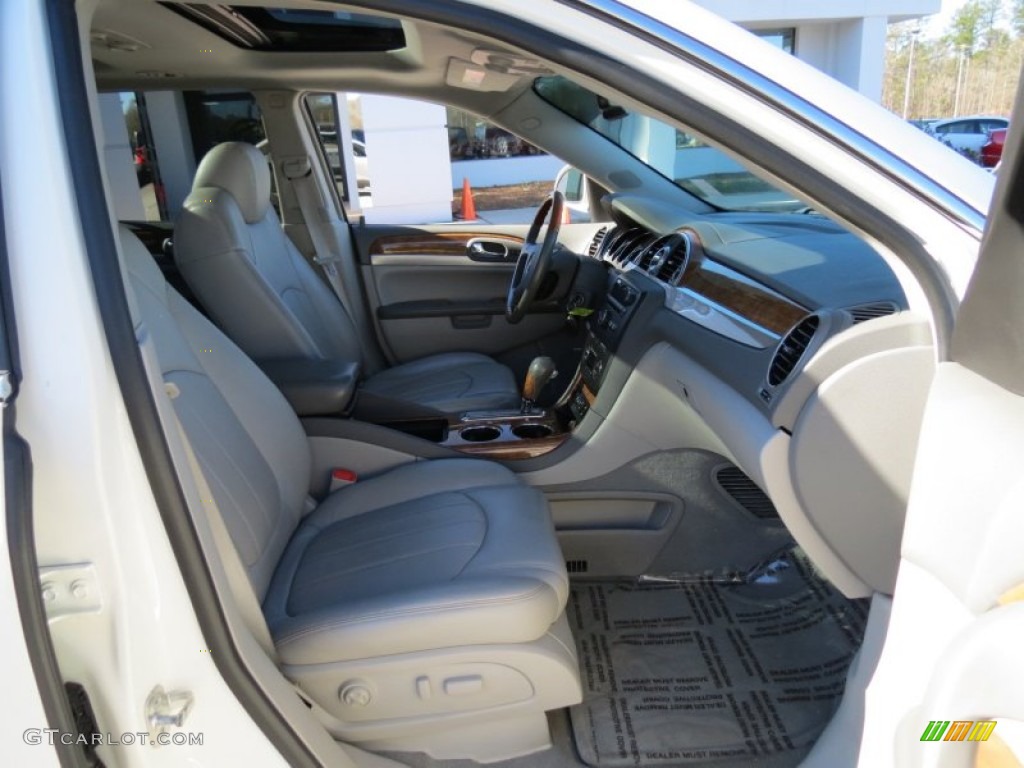 2008 Enclave CXL AWD - White Opal / Titanium/Dark Titanium photo #17