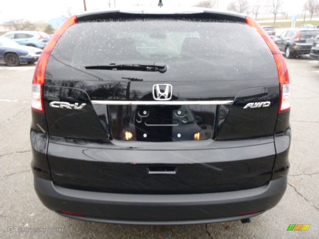 2013 CR-V EX AWD - Crystal Black Pearl / Black photo #3