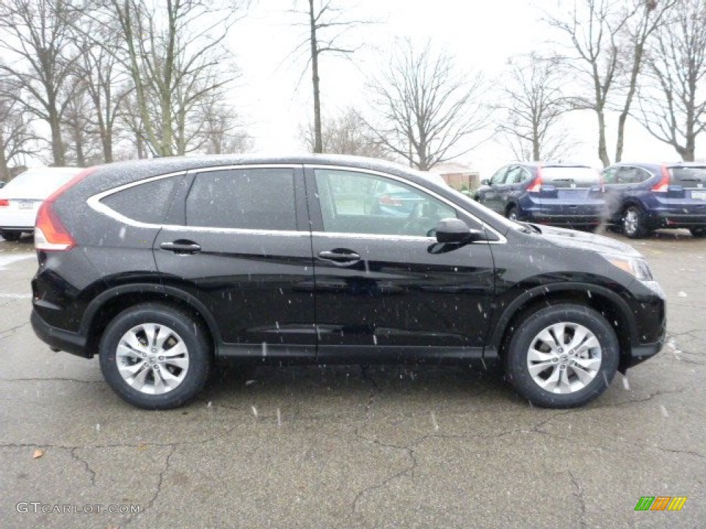 2013 CR-V EX AWD - Crystal Black Pearl / Black photo #5