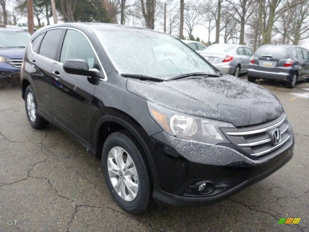 2013 CR-V EX AWD - Crystal Black Pearl / Black photo #6