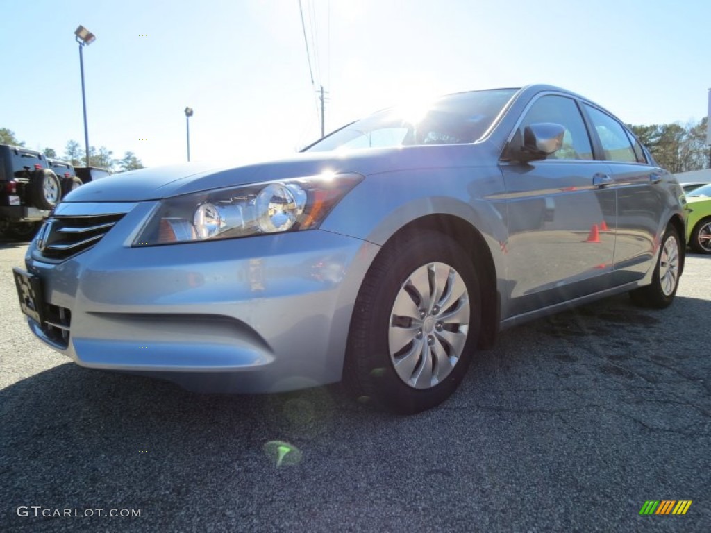 2011 Accord LX Sedan - Celestial Blue Metallic / Gray photo #3