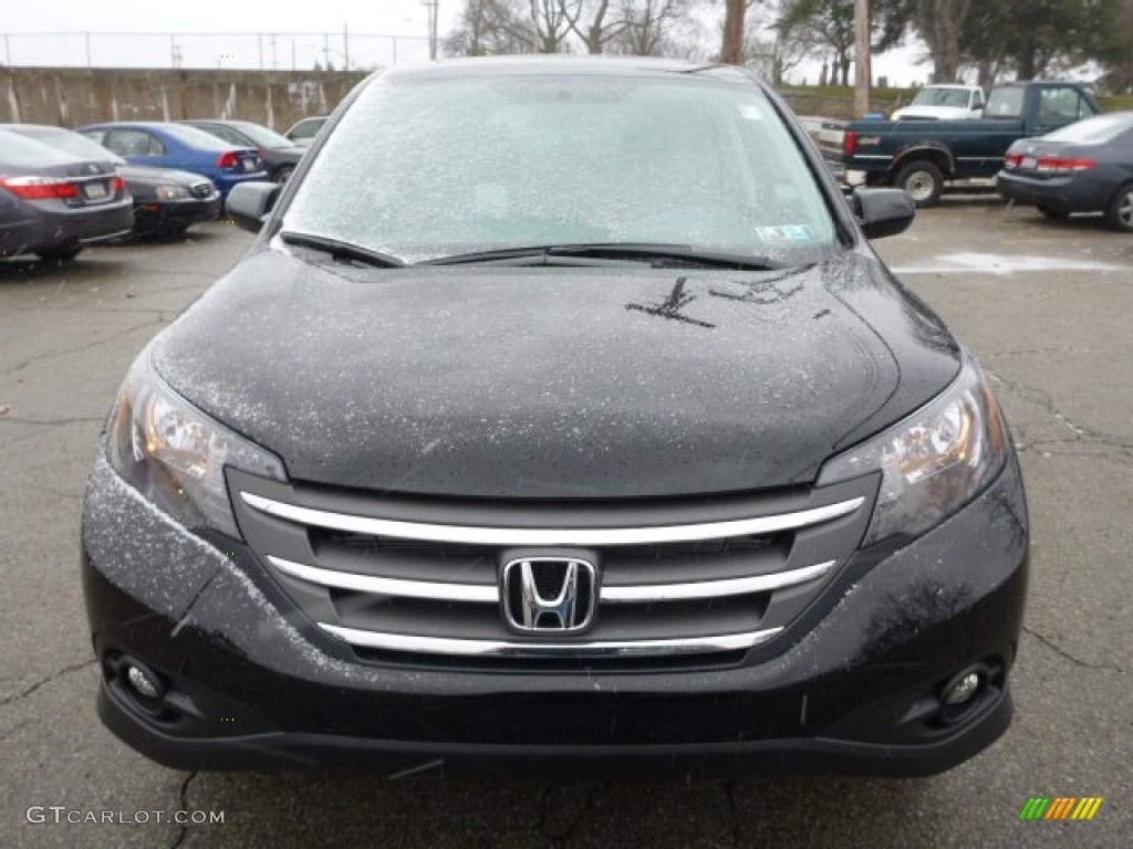 2013 CR-V EX AWD - Crystal Black Pearl / Black photo #7