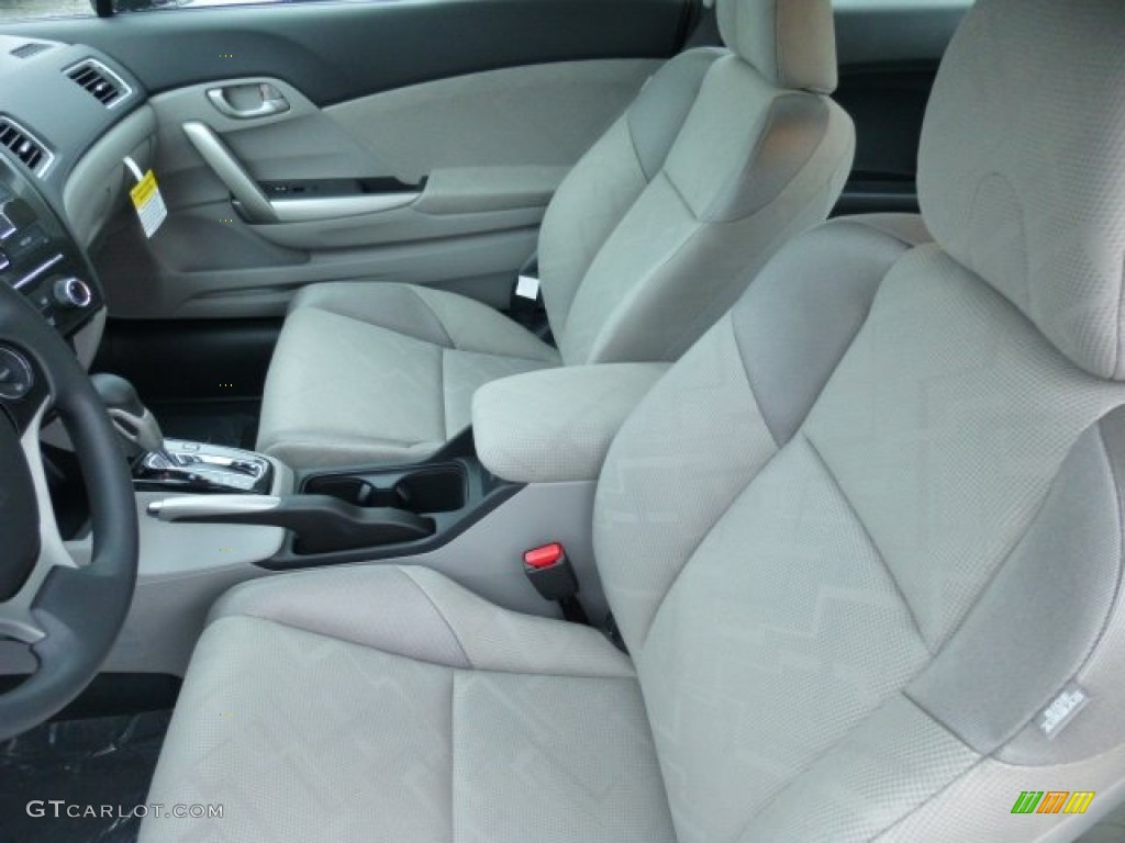 Gray Interior 2013 Honda Civic LX Coupe Photo #75077736