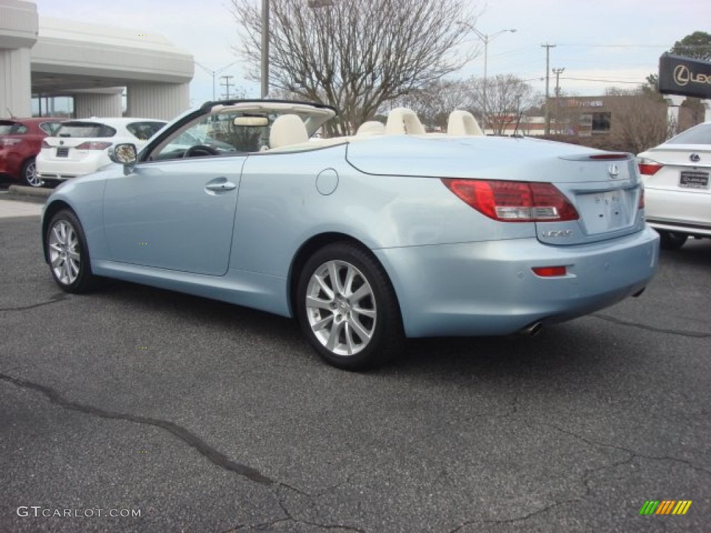 2010 IS 250C Convertible - Cerulean Blue Metallic / Ecru Beige photo #5