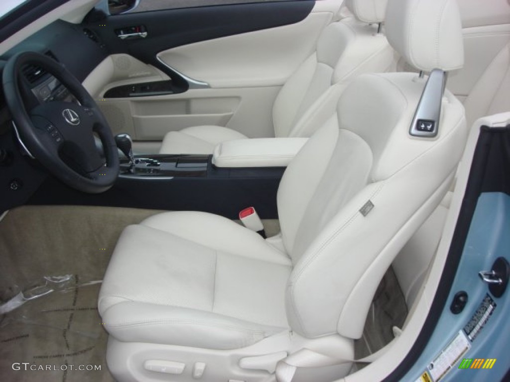 2010 IS 250C Convertible - Cerulean Blue Metallic / Ecru Beige photo #9