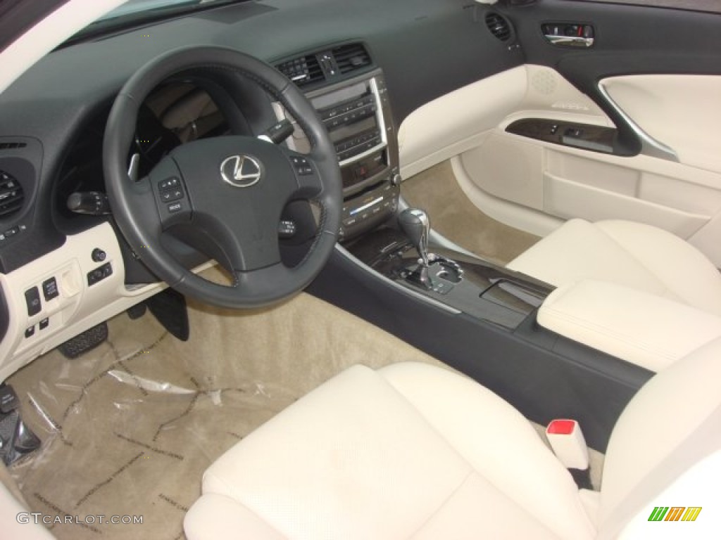 2010 IS 250C Convertible - Cerulean Blue Metallic / Ecru Beige photo #12