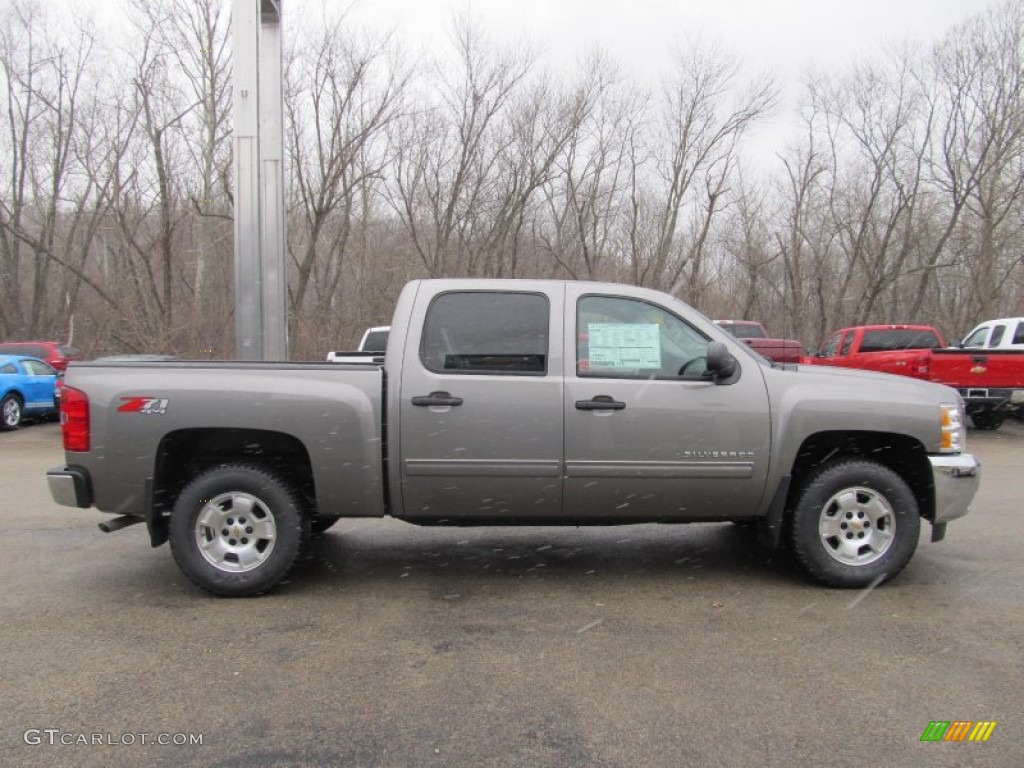 2013 Silverado 1500 LT Crew Cab 4x4 - Graystone Metallic / Ebony photo #8