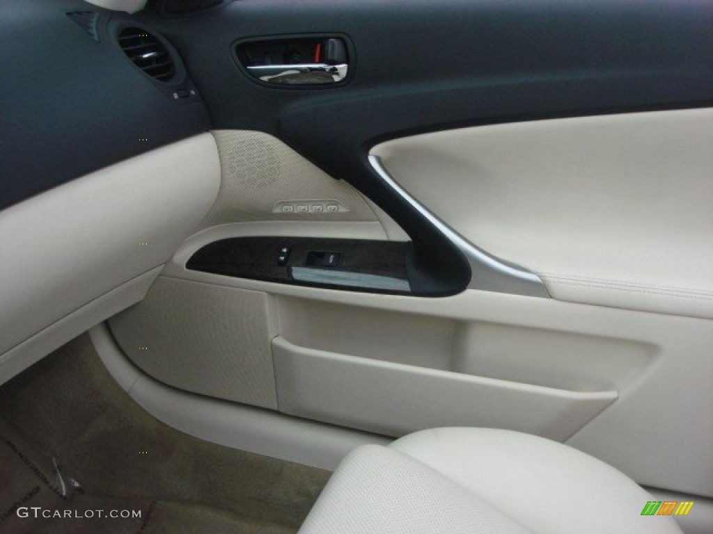 2010 IS 250C Convertible - Cerulean Blue Metallic / Ecru Beige photo #19