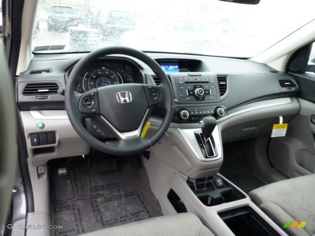 2013 CR-V EX AWD - Polished Metal Metallic / Gray photo #12