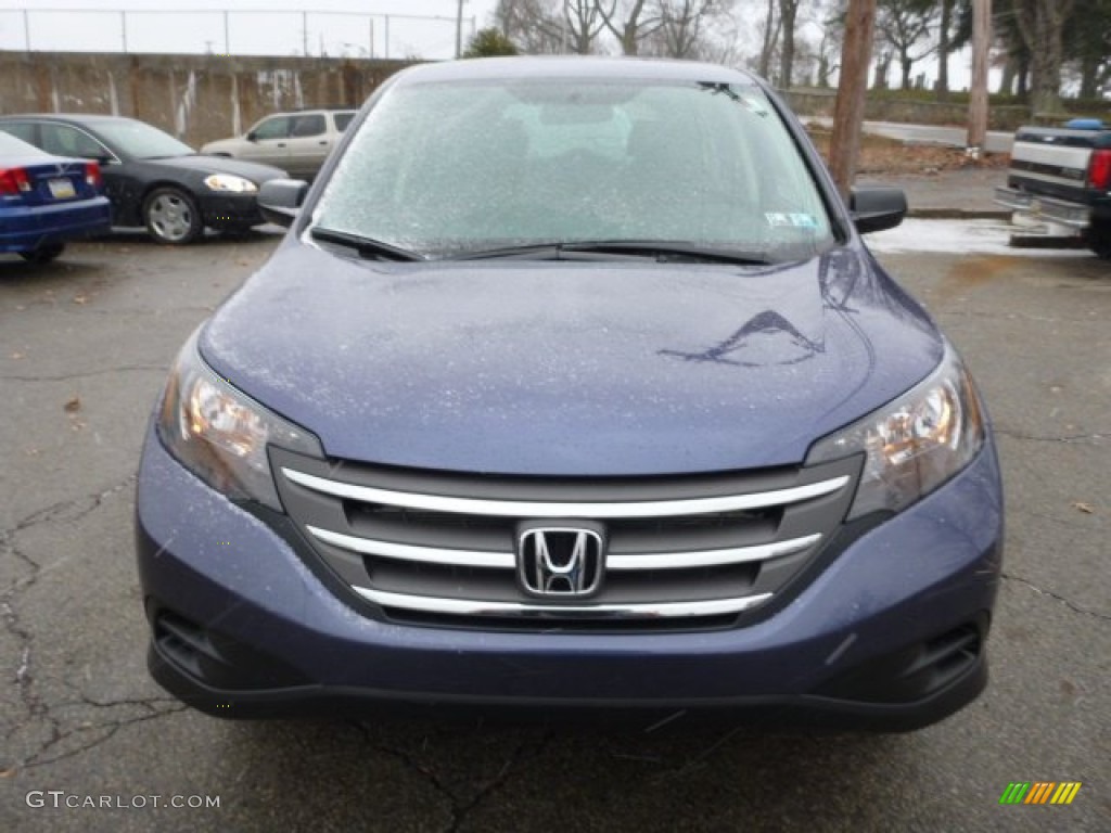 2013 CR-V LX AWD - Twilight Blue Metallic / Gray photo #7