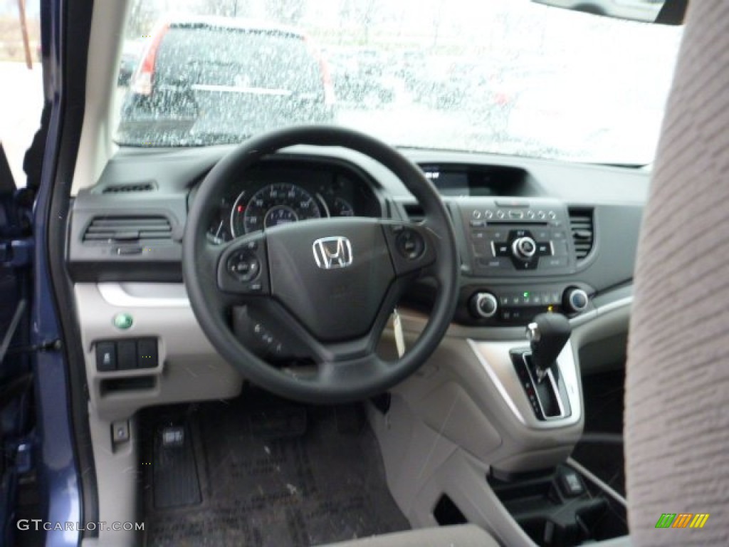 2013 CR-V LX AWD - Twilight Blue Metallic / Gray photo #12