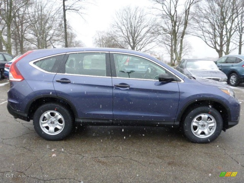 2013 CR-V LX AWD - Twilight Blue Metallic / Gray photo #5