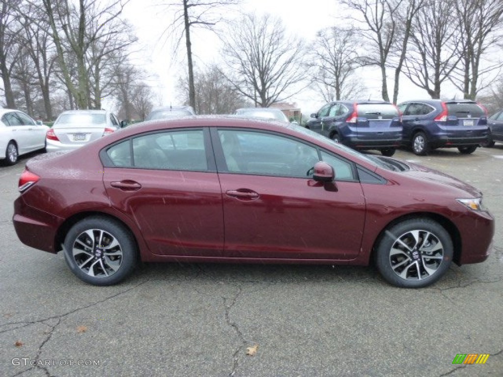 Crimson Red Pearl 2013 Honda Civic EX Sedan Exterior Photo #75079591