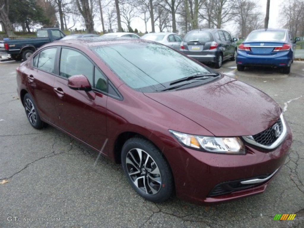 Crimson Red Pearl 2013 Honda Civic EX Sedan Exterior Photo #75079612