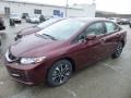 2013 Crimson Red Pearl Honda Civic EX Sedan  photo #8