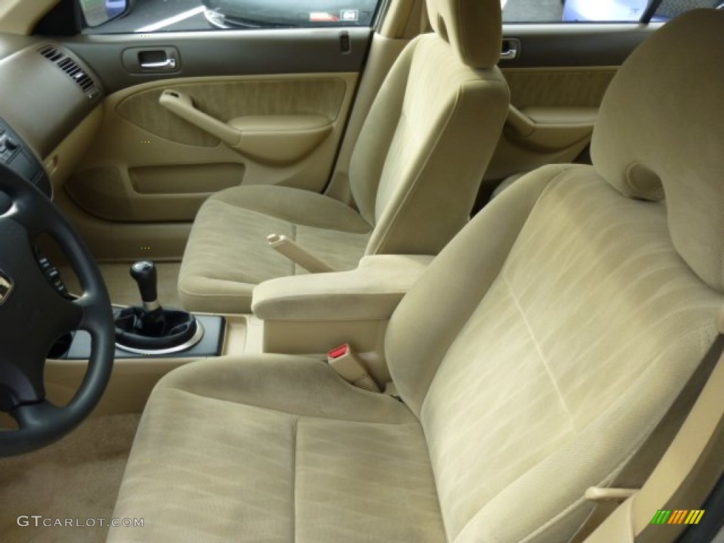 2004 Civic LX Sedan - Shoreline Mist Metallic / Ivory Beige photo #4