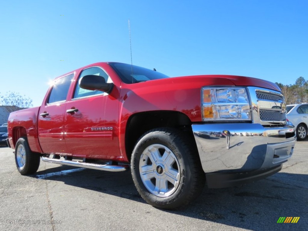 2013 Silverado 1500 LT Crew Cab - Victory Red / Ebony photo #1