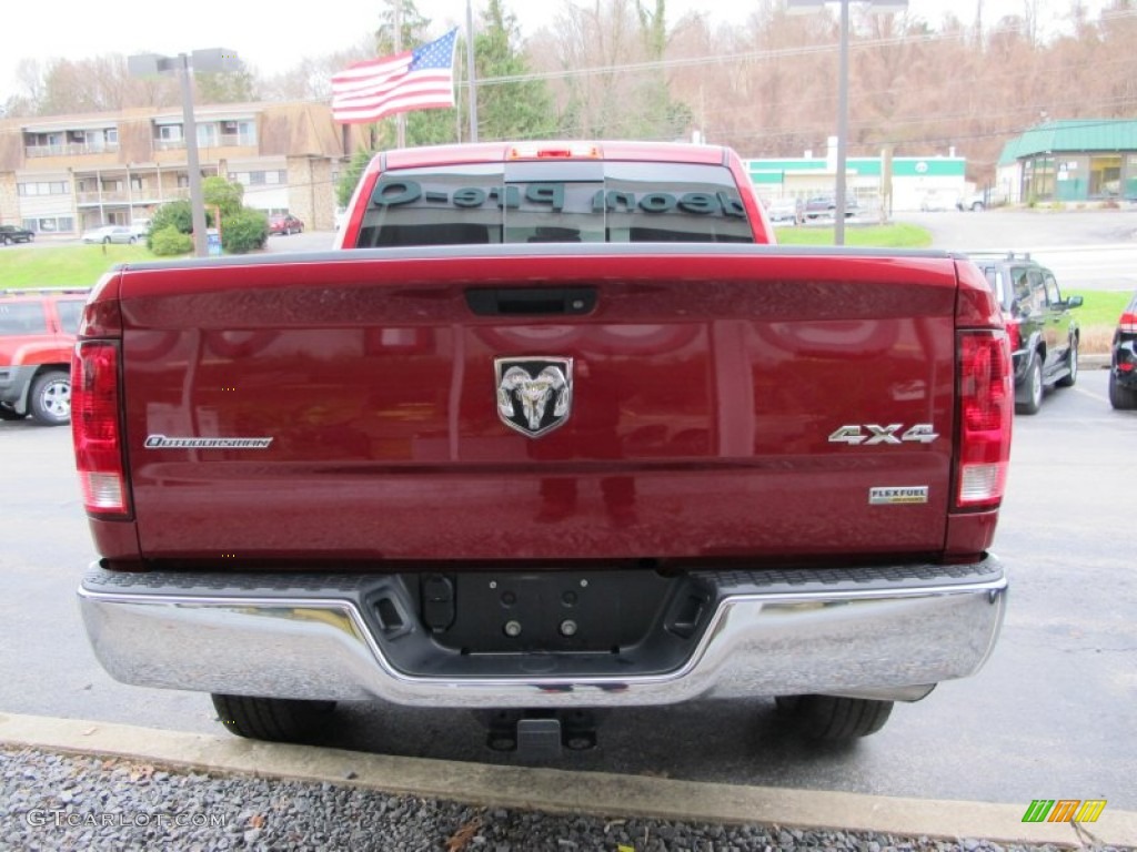 2012 Ram 1500 Outdoorsman Crew Cab 4x4 - Deep Cherry Red Crystal Pearl / Dark Slate Gray/Medium Graystone photo #7