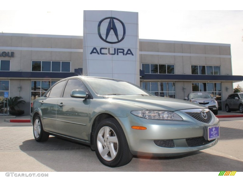 2003 MAZDA6 i Sedan - Sepang Green Metallic / Beige photo #1