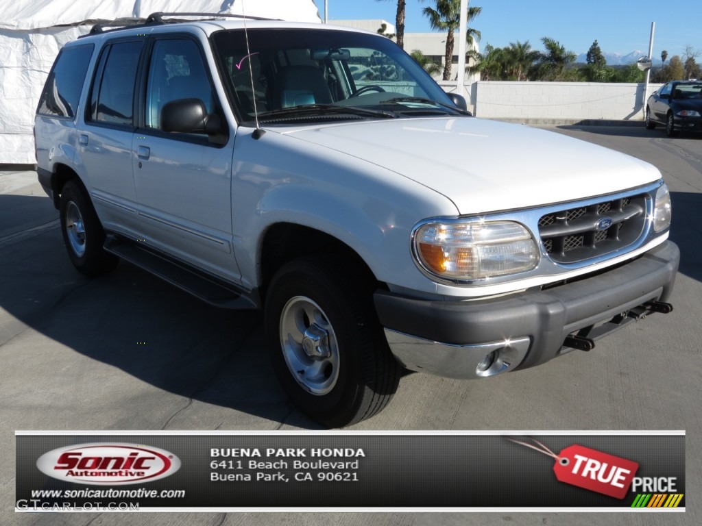 1999 Explorer XLT - Oxford White / Medium Graphite Grey photo #1