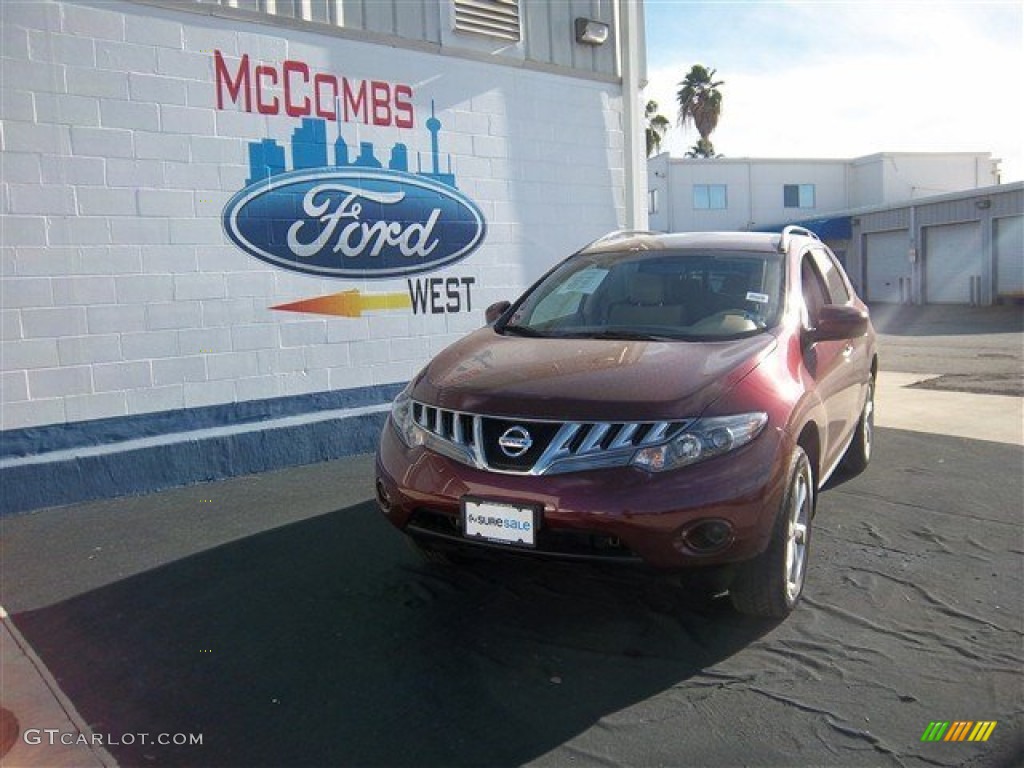 2009 Murano S - Merlot Metallic / Beige photo #1