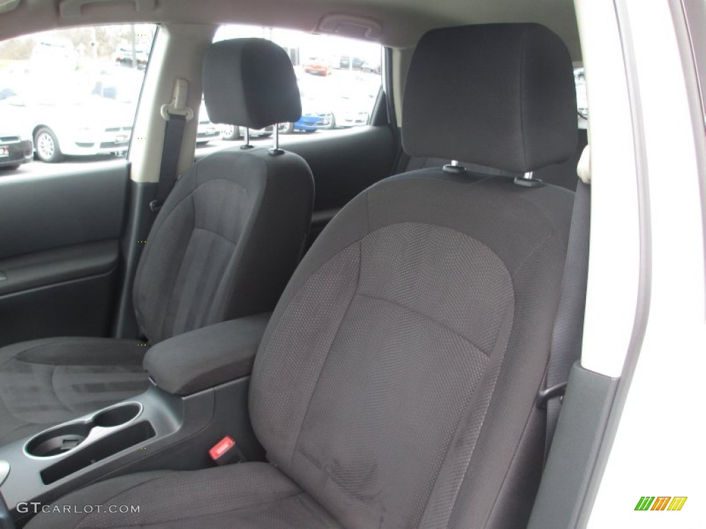 2011 Rogue S AWD - Pearl White / Black photo #10