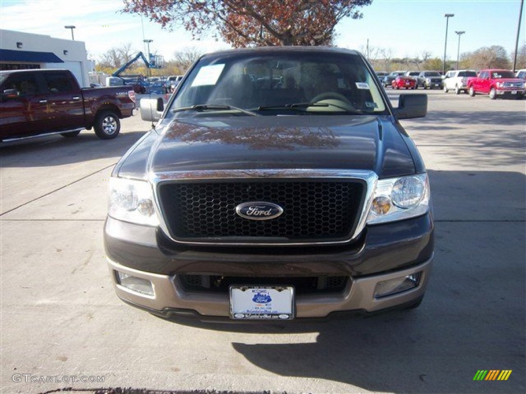 2005 F150 Lariat SuperCrew - Dark Stone Metallic / Tan photo #2