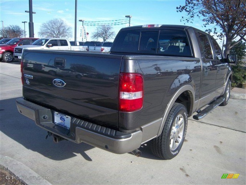 2005 F150 Lariat SuperCrew - Dark Stone Metallic / Tan photo #8