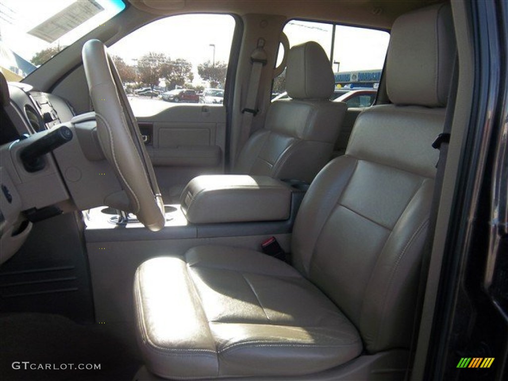 2005 F150 Lariat SuperCrew - Dark Stone Metallic / Tan photo #14