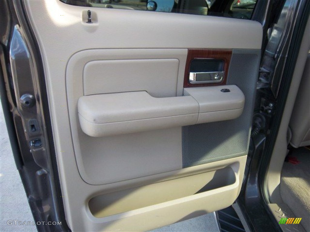 2005 F150 Lariat SuperCrew - Dark Stone Metallic / Tan photo #16