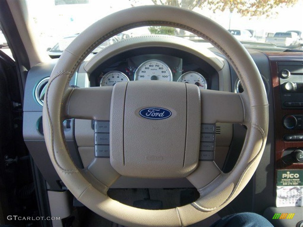 2005 F150 Lariat SuperCrew - Dark Stone Metallic / Tan photo #21