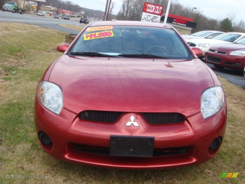 2008 Eclipse GS Coupe - Rave Red / Dark Charcoal photo #6