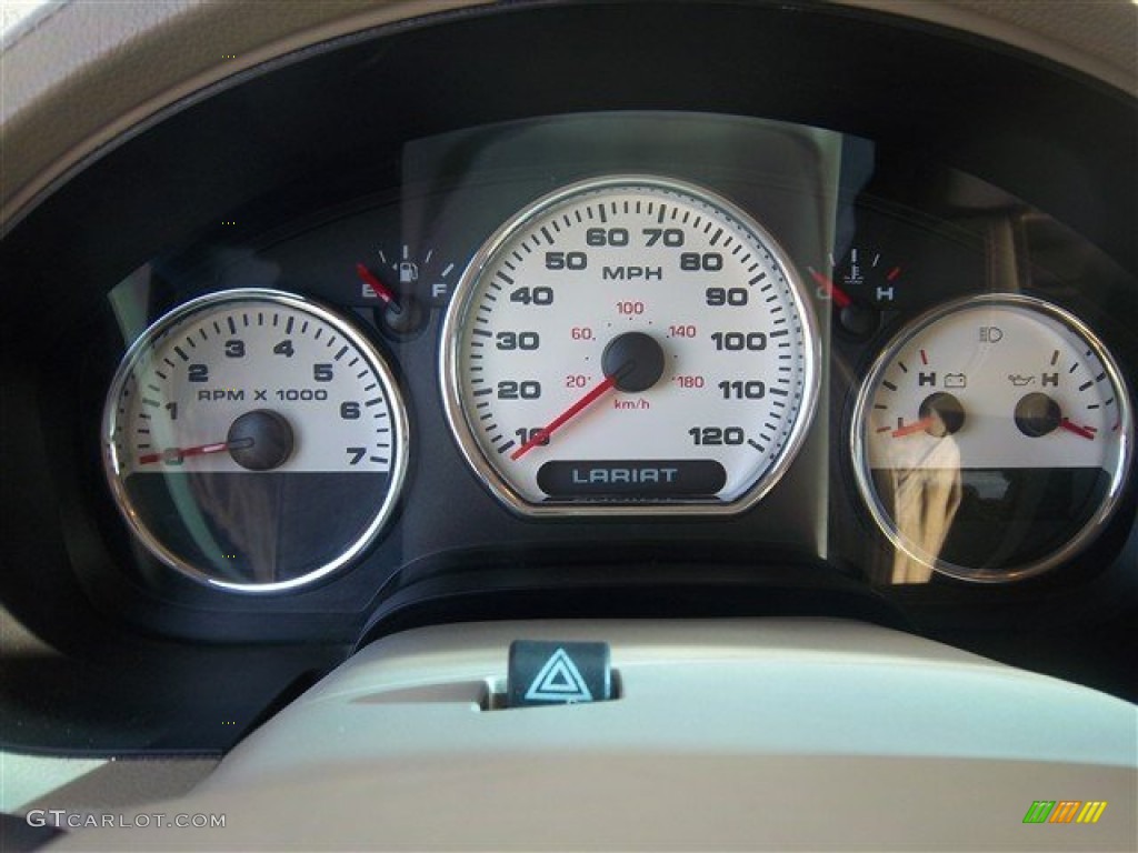2005 F150 Lariat SuperCrew - Dark Stone Metallic / Tan photo #24
