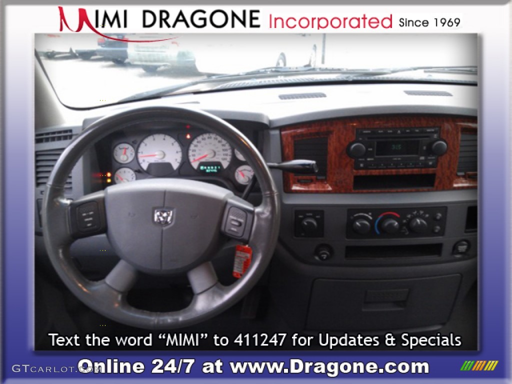 2006 Ram 1500 SLT Quad Cab 4x4 - Inferno Red Crystal Pearl / Medium Slate Gray photo #11