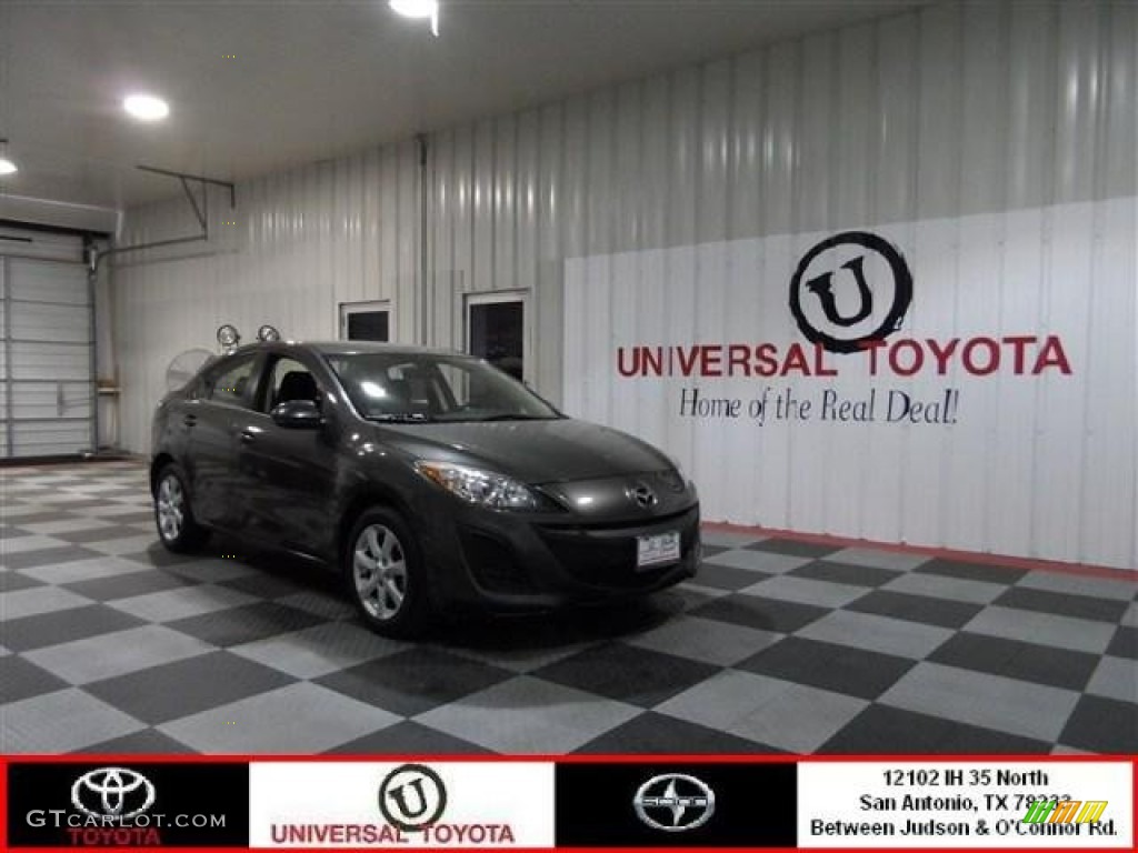 2010 MAZDA3 i Sport 4 Door - Metropolitan Gray Mica / Black photo #1