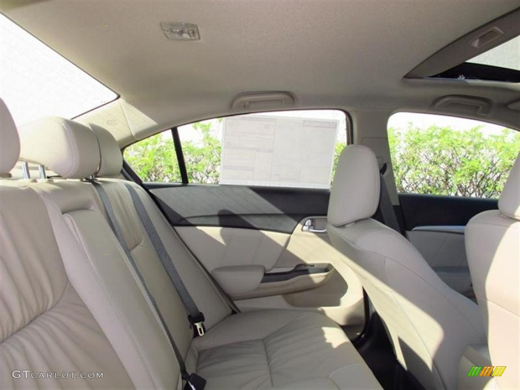 2013 Civic EX-L Sedan - Crimson Red Pearl / Beige photo #8