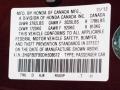  2013 Civic EX-L Sedan Crimson Red Pearl Color Code R543P