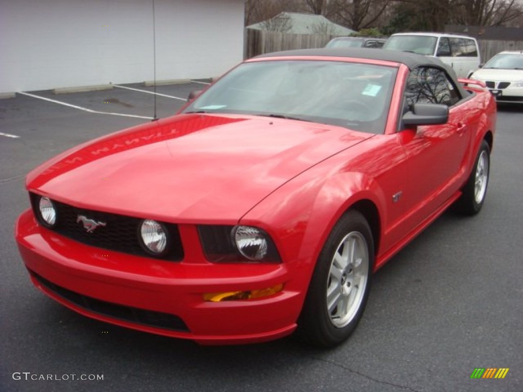 2007 Mustang GT Premium Convertible - Torch Red / Dark Charcoal photo #1
