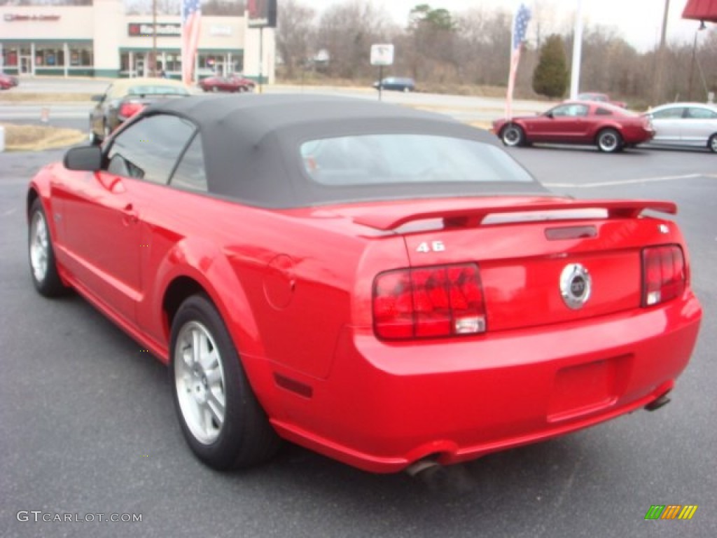 2007 Mustang GT Premium Convertible - Torch Red / Dark Charcoal photo #3