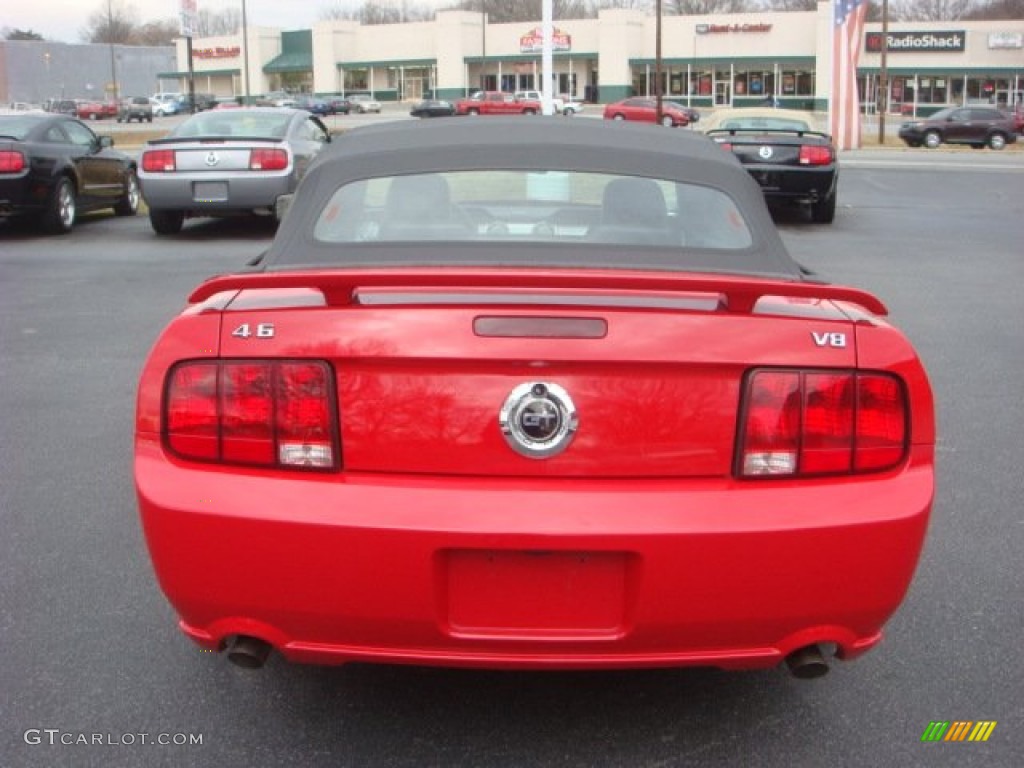 2007 Mustang GT Premium Convertible - Torch Red / Dark Charcoal photo #4